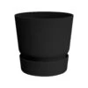 Elho Pflanzgefäß 'Greenville Round 25', Living Black, Ø 24,5 X H 23,1 Cm -Der Grillgarten 3210103651 3210103655 3210103659 3210103663 Pflanzgefaess Greenville round living black Varianten 25 30 40 47 61893