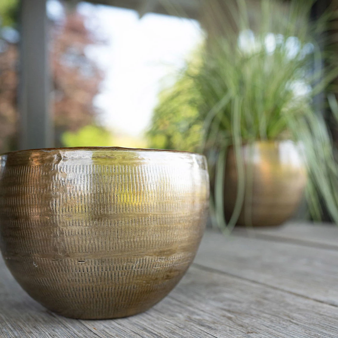 Pflanzgefäß 'Rowen', Gold, Ø 22 X H 17 Cm 3 Pflanzgefäß 'Rowen', Gold, Ø 22 X H 17 Cm