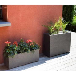 Pflanzkasten Graphit Crunch High, Anthrazit, L 78,5 X B 29,5 X H 60 Cm 9 Pflanzkasten Graphit Crunch High, Anthrazit, L 78,5 X B 29,5 X H 60 Cm -Der Grillgarten 3230101030 Pflanzkasten Graphit Crunch High anthrazit L78 5xB29 5xH60cm 46Ltr 4 59184