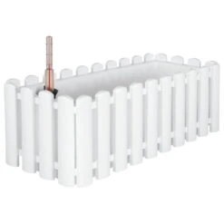 Bewässerungsblumenkasten 'Aqua Palido', Weiß, L 47 X B 19,5 X H 17 Cm